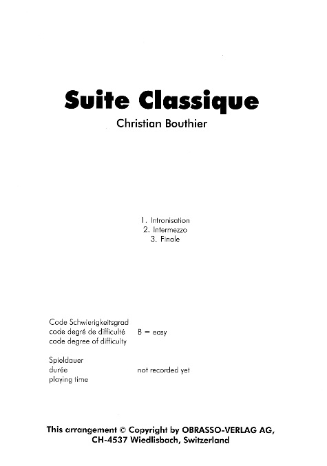 Suite Classique - klik hier
