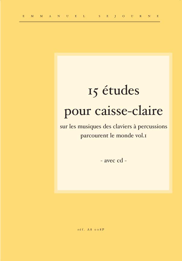 15 études pour caisse-claire (avec CD) - klik hier 15 études pour caisse-claire (avec CD) - klik hier