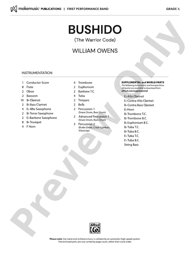 Bushido (The Warrior Code) - klik hier