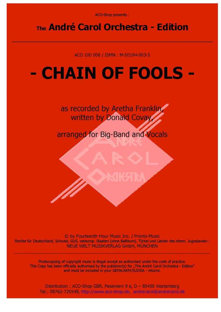 Chain of Fools - klik hier Chain of Fools - klik hier