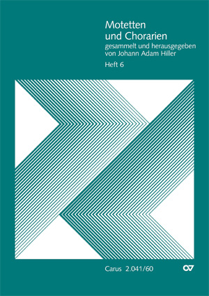 Motetten und Chorarien, gesammelt und herausgegeben von Johann Adam Hiller, Heft 6 - klik hier