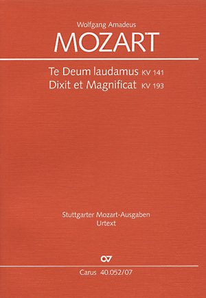 Mozart: Dixit et Magnificat; Te Deum - klik hier