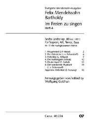 Mendelssohn: Sechs Lieder (Heft 4) - klik hier Mendelssohn: Sechs Lieder (Heft 4) - klik hier