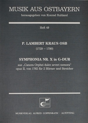 Symphonia Nr. X in G-Dur - klik hier Symphonia Nr. X in G-Dur - klik hier