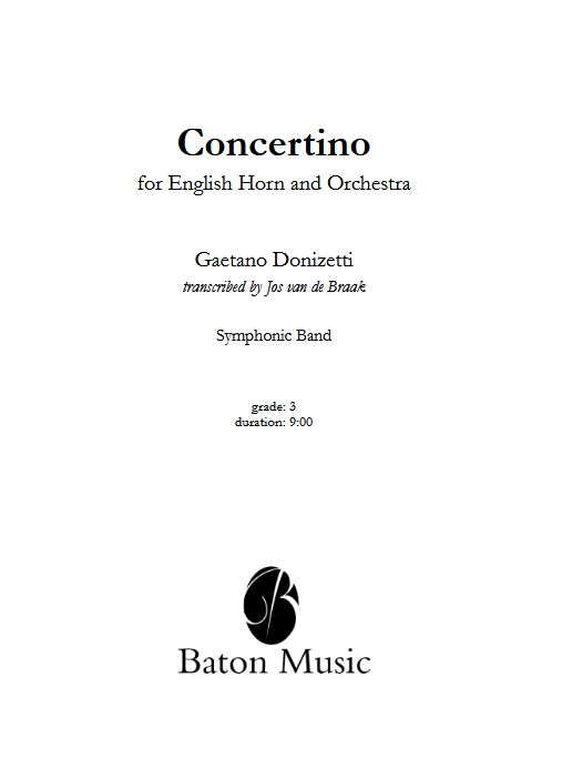 Concertino for English Horn - klik hier