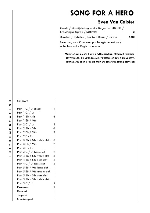 Song For A Hero - klik hier