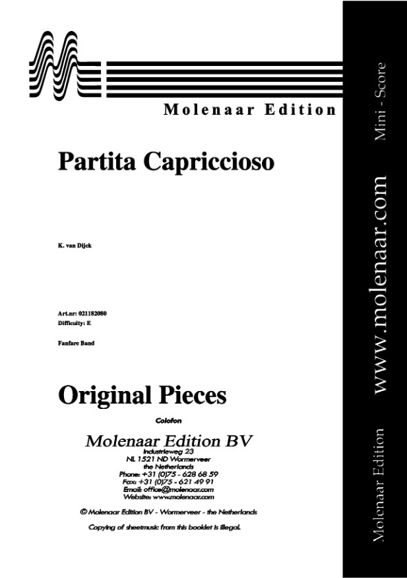 Partitia Capriccioso - klik hier