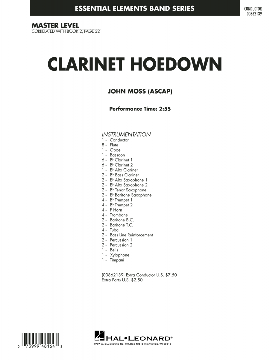 Clarinet Hoedown - klik hier