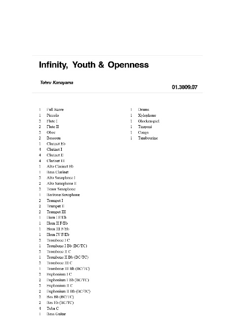 Infinity, Youth and Openness (&) - klik hier