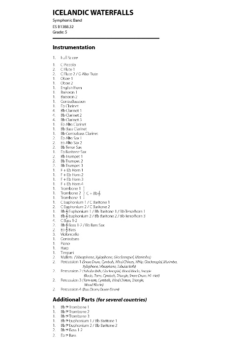 Icelandic Waterfalls (Symphony #1) - klik hier