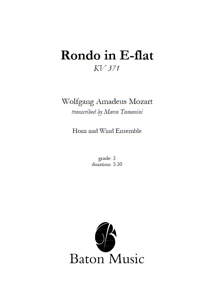 Rondo in E flat - klik hier