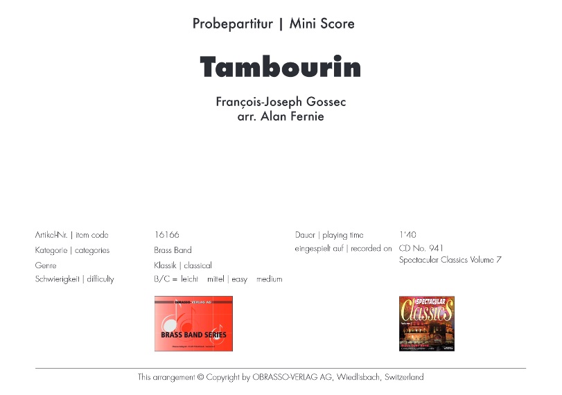 Tambourin - klik hier