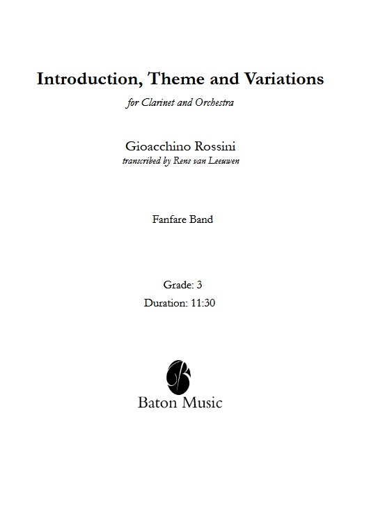 Introduction, Theme and Variations - klik hier