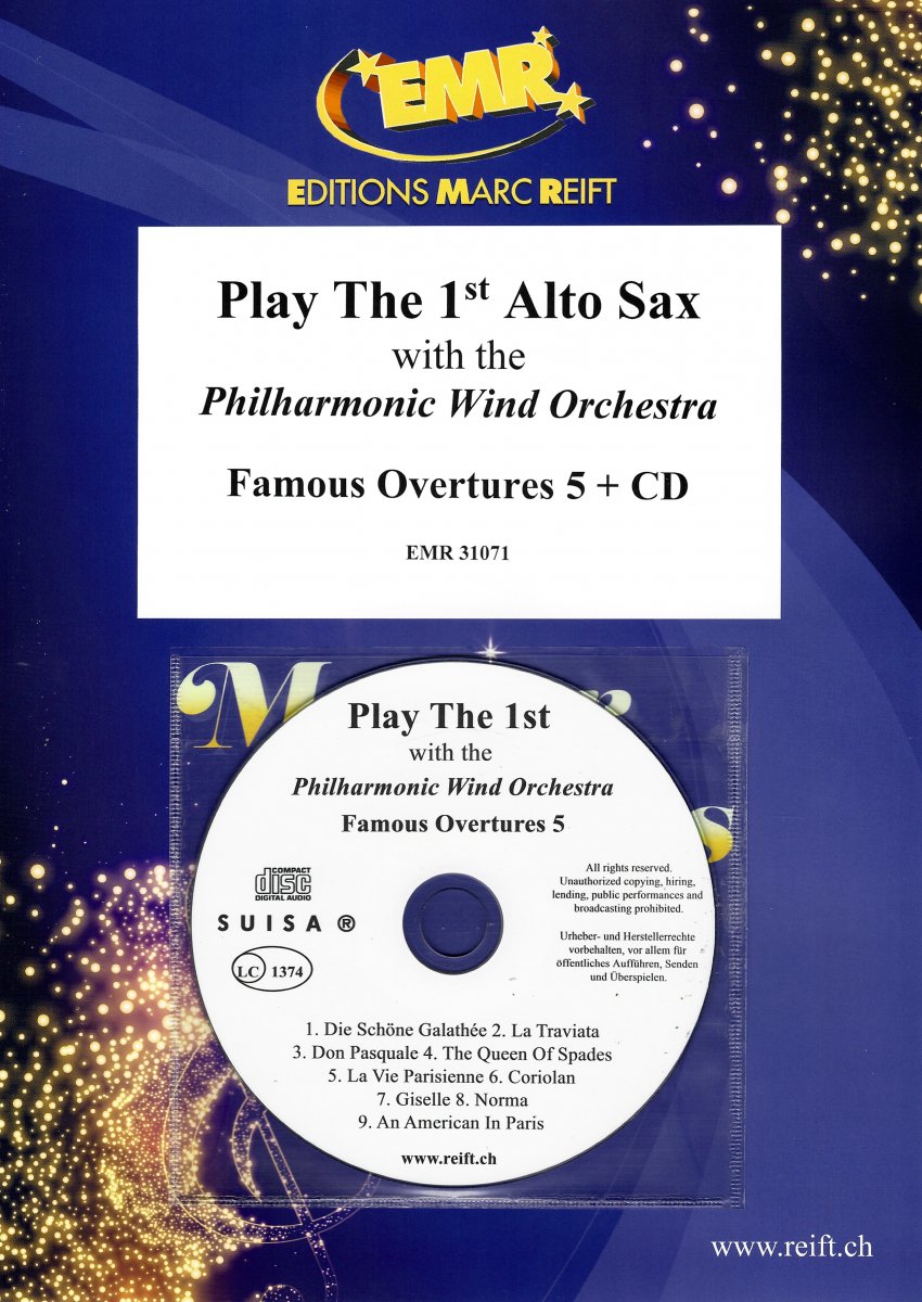 Play The 1st Alto Sax With The Philharmonic Wind Orchestra: Famous Overtures 5 - klik hier