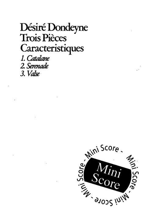Trois Pieces Caracteristiques - klik hier