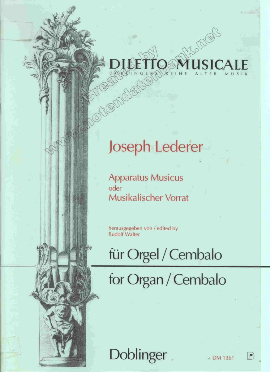 Apparatus Musicus / Musikalischer Vorrat - klik hier