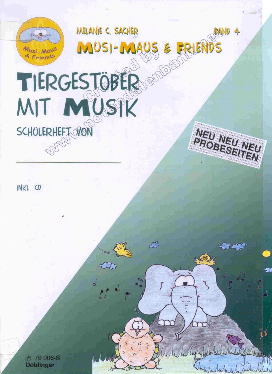 Musi-Maus and Friends #4: Tiergestöber mit Musik (Schülerheft) - klik hier Musi-Maus and Friends #4: Tiergestöber mit Musik (Schülerheft) - klik hier