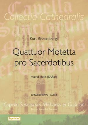 Quattuor Motetta pro Sacerdotibus - klik hier