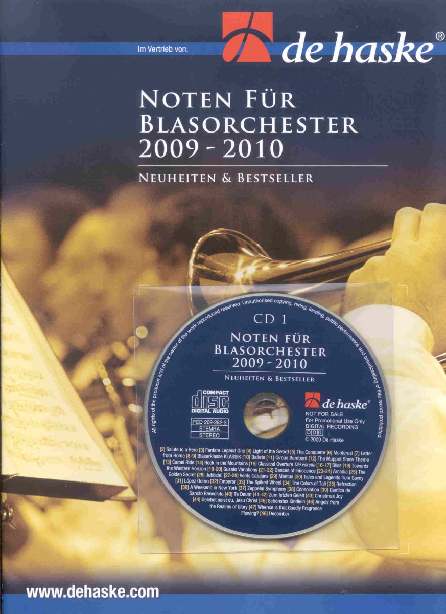 De Haske 2009-2010: Noten f�r Blasorechester - klik hier