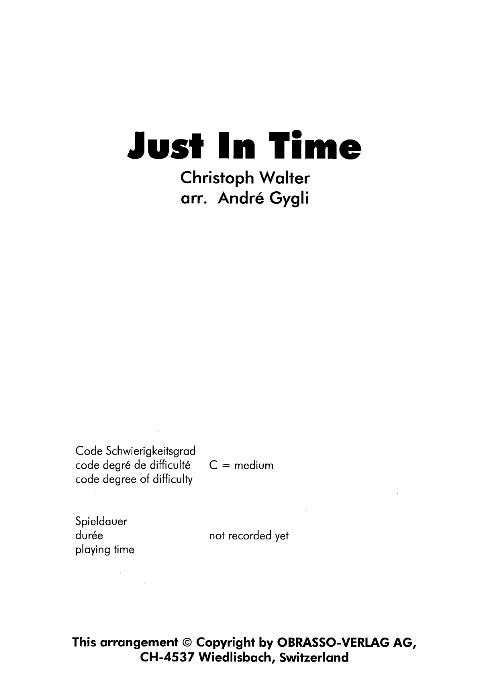 Just in Time - klik hier