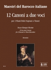 12 two-part Canons for 2 Descant or Tenor Recorders - klik hier