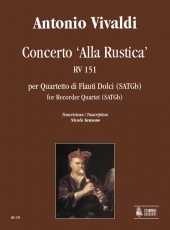 Concerto 'Alla Rustica' RV 151 for Recorder Quartet - klik hier