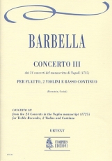 Concerto No.3 from the 24 Concertos in the Naples manuscript (1725) - klik hier