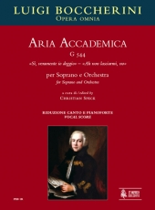 Aria Accademica G 544 S, veramente io deggio  Ah non lasciarmi, no for Soprano and Orchestra - klik hier