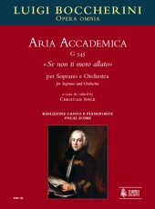 Aria Accademica G 545 Se non ti moro allato for Soprano and Orchestra - klik hier