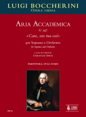 Aria Accademica G 547 Caro, son tua cos for Soprano and Orchestra - klik hier