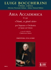Aria accademica G 551 Numi, se giusti siete for Soprano and Orchestra - klik hier