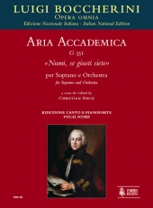 Aria accademica G 551 Numi, se giusti siete for Soprano and Orchestra - klik hier
