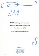 O Domine Jesu Christe. Motet for 8 Voices (SATB-SATB) - klik hier