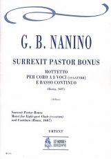 Surrexit Pastor Bonus. Motet for Eigth-part Choir (SATB-SATB) and Continuo - klik hier Surrexit Pastor Bonus. Motet for Eigth-part Choir (SATB-SATB) and Continuo - klik hier