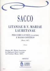 Litaniae B.V. Mariae Lauretanae for Eigth-part Choir (SATB-SATB) and Continuo - klik hier