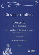 Concerto in B flat maj for Mandolin, Strings and Continuo - klik hier