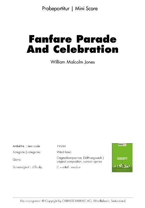 Fanfare Parade and Celebration - klik hier