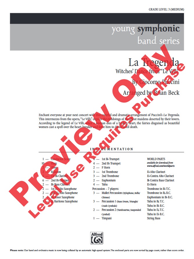 La Tregenda (Witches' Dance from Le Villi) - klik hier