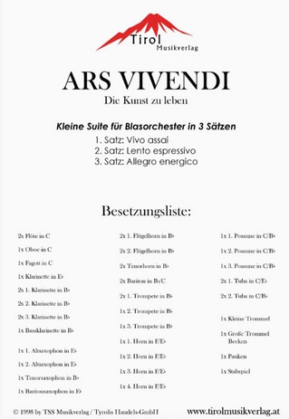 Ars Vivendi (Kunst des Lebens) - klik hier