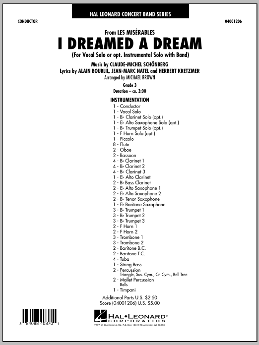 I Dreamed a Dream (from 'Les Misrables') - klik hier