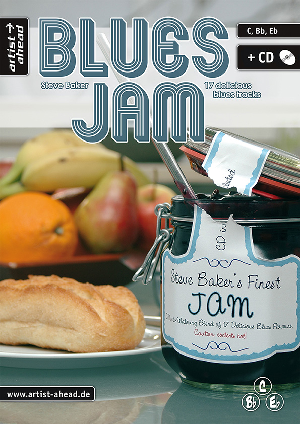 Blues Jam - 17 blues tracks for instruments in C/Bb/Es - klik hier