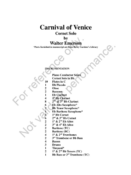 Carnival of Venice - klik hier