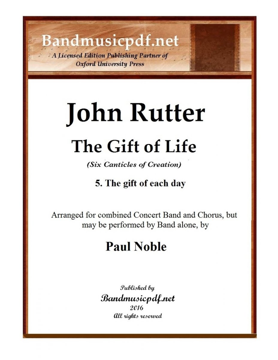 Gift of Life, The, 5. The gift of each day - klik hier Gift of Life, The, 5. The gift of each day - klik hier