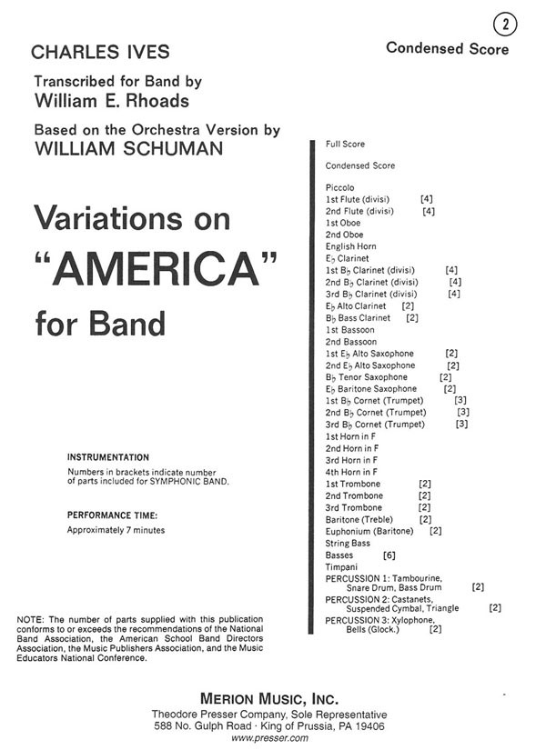 Variations on 'America' - klik hier