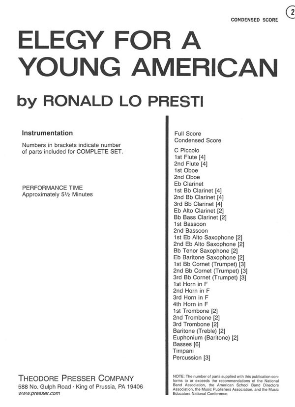 Elegy for a Young American - klik hier