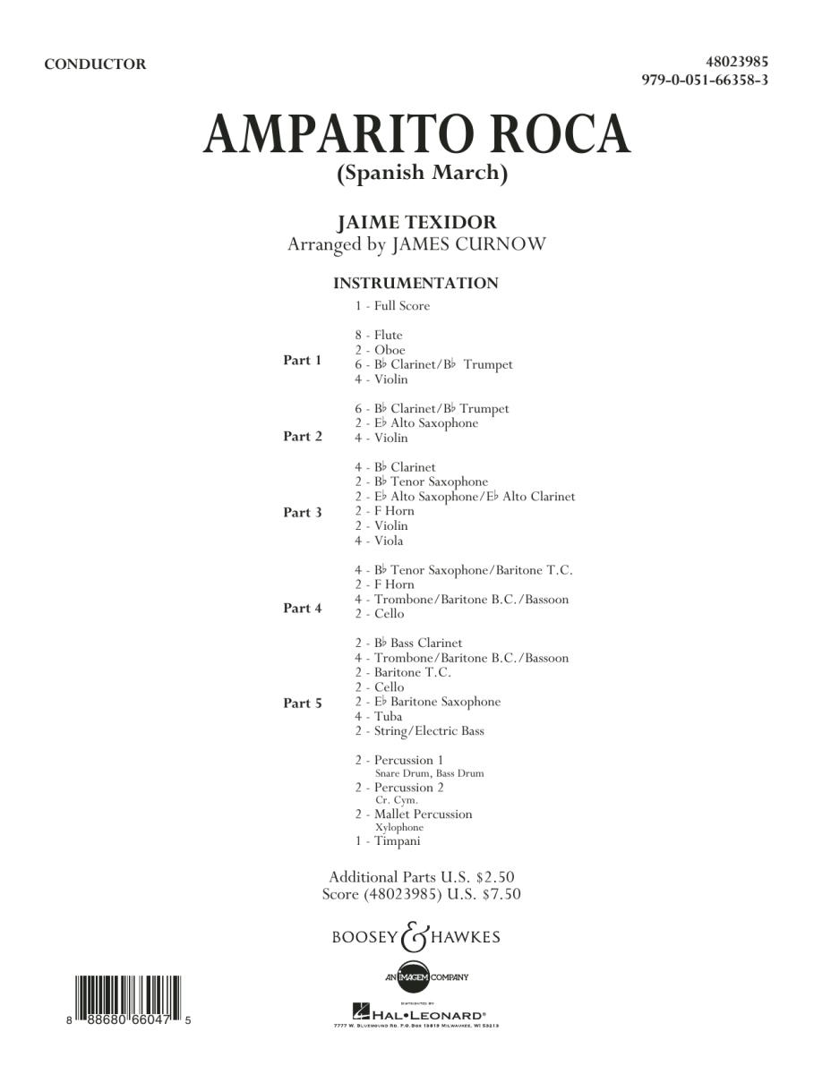 Amparito Roca (Spanish March) - klik hier