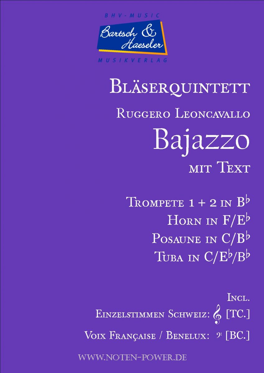 Bajazzo (mit Text) - klik hier