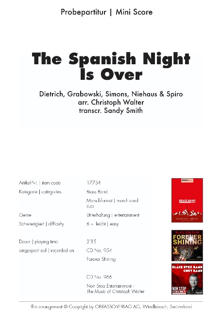 Spanish Night is Over, The - klik hier
