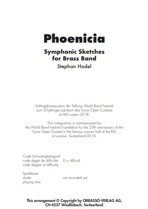 Phoenicia (Symphonic Sketches) - klik hier