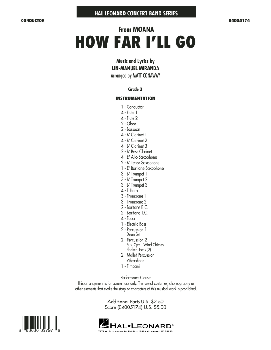 How Far I'll Go (from Moana) - klik hier